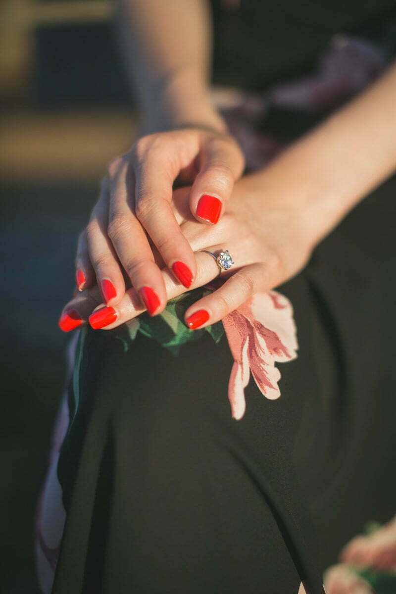 Surprise Proposal French Riviera Asian couple 5379