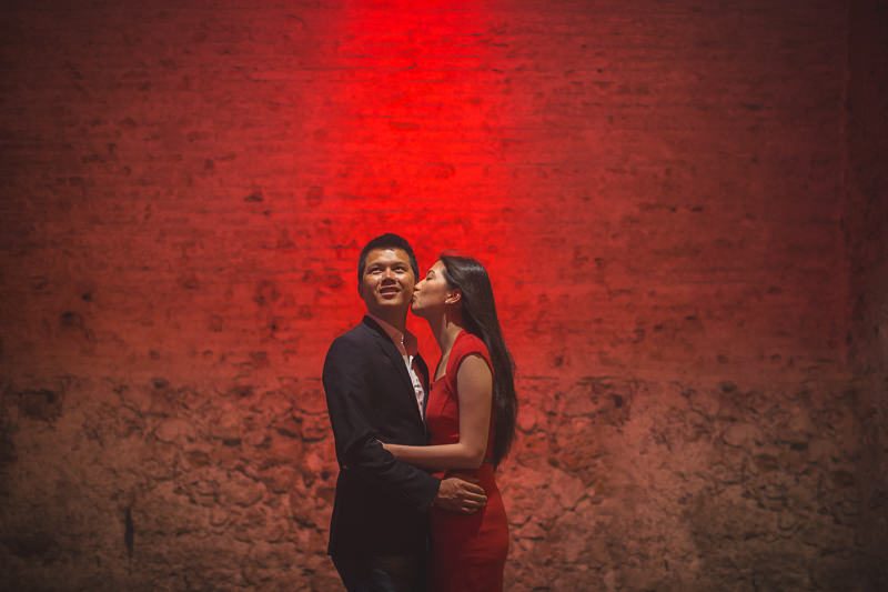 Surprise Proposal French Riviera Asian couple 5585