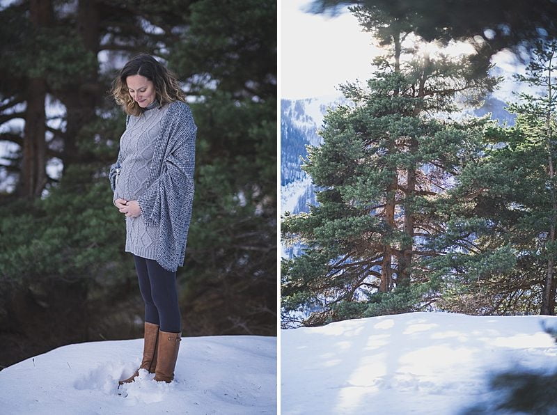 Winter Maternity photo session French Alps Riviera 1025
