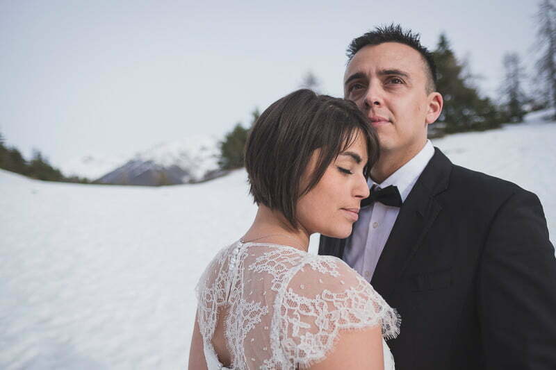 Wedding Day After Photo Session Mountains Auron Alpes 0883