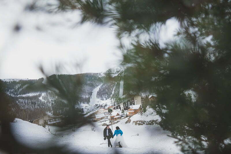 Wedding Day After Photo Session Mountains Auron Alpes 0894