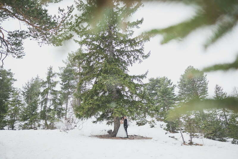 Wedding Day After Photo Session Mountains Auron Alpes 1212