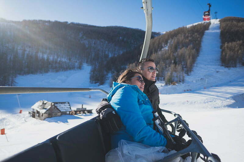 Wedding Day After Photo Session Mountains Auron Alpes 1357