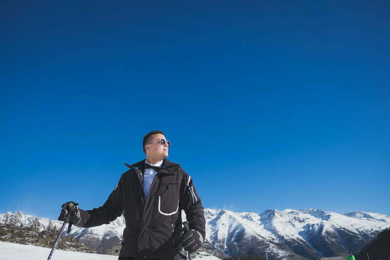 Wedding Day After Photo Session Mountains Auron Alpes 1429