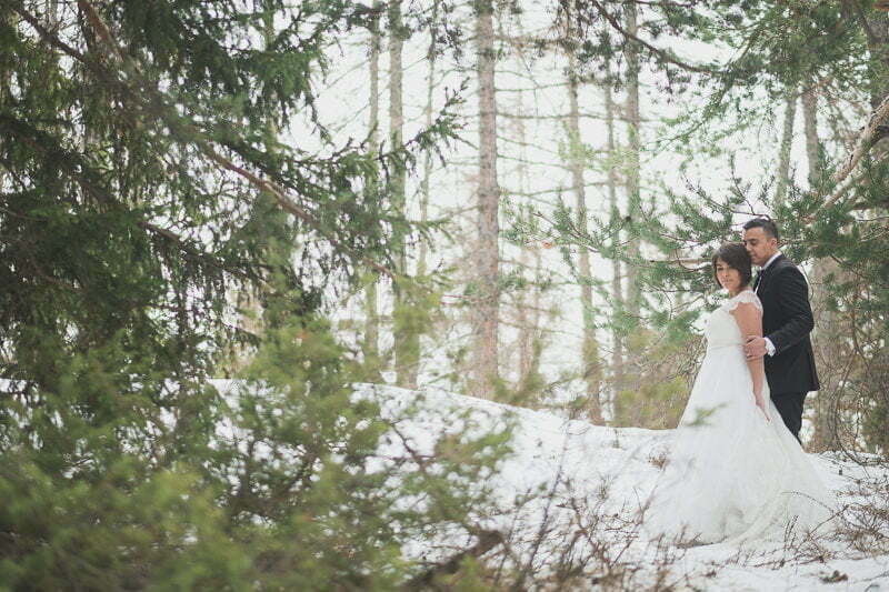 Wedding Day After Photo Session Mountains Auron Alpes 9080