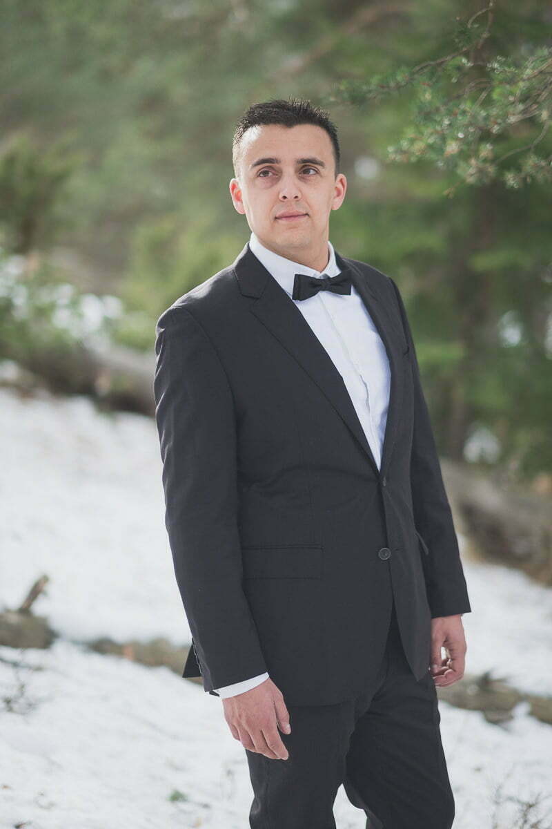 Wedding Day After Photo Session Mountains Auron Alpes 9091