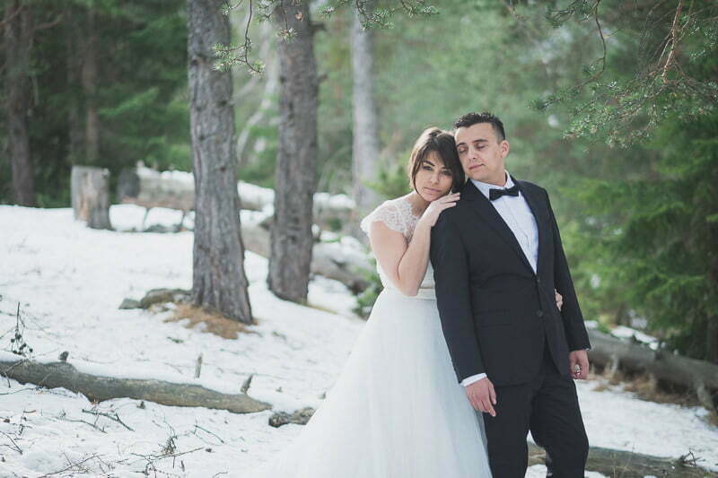 Wedding Day After Photo Session Mountains Auron Alpes 9096