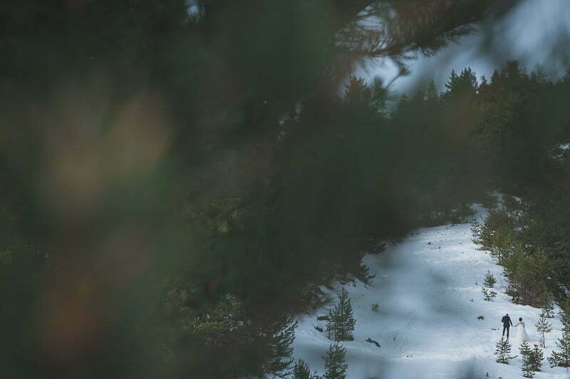Wedding Day After Photo Session Mountains Auron Alpes 9188