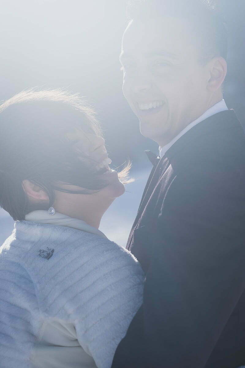 Wedding Day After Photo Session Mountains Auron Alpes 9701