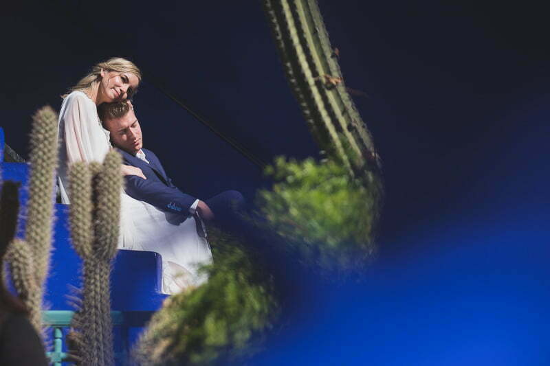 Jardin Majorelle Marrakech Post wedding couple photo session Morocco 25320