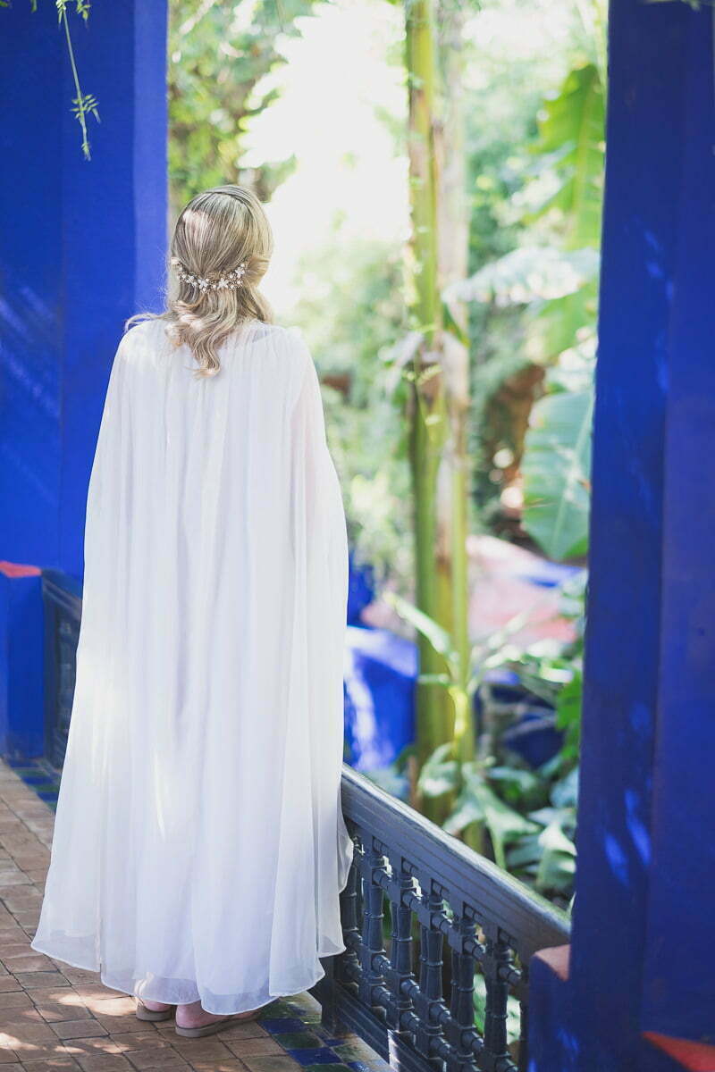 Jardin Majorelle Marrakech Post wedding couple photo session Morocco 25363