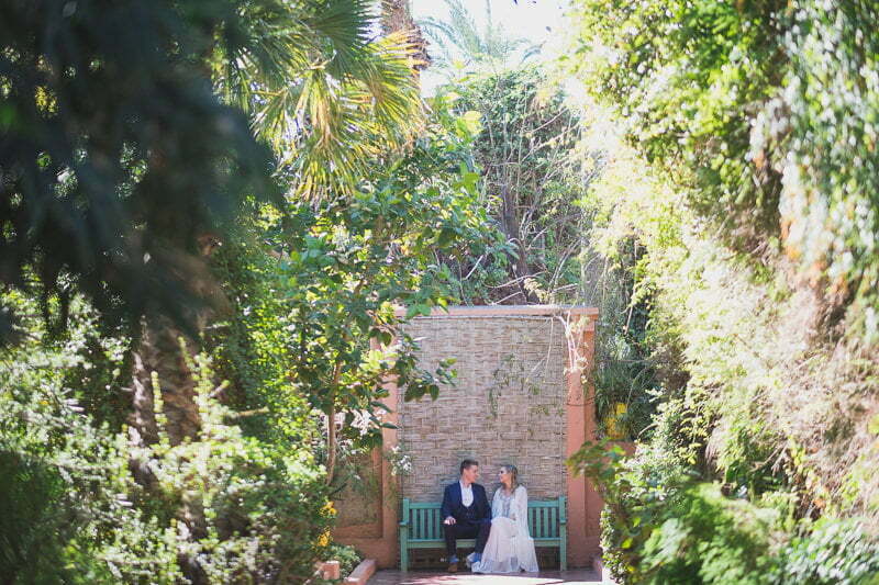 Jardin Majorelle Marrakech Post wedding couple photo session Morocco 25387