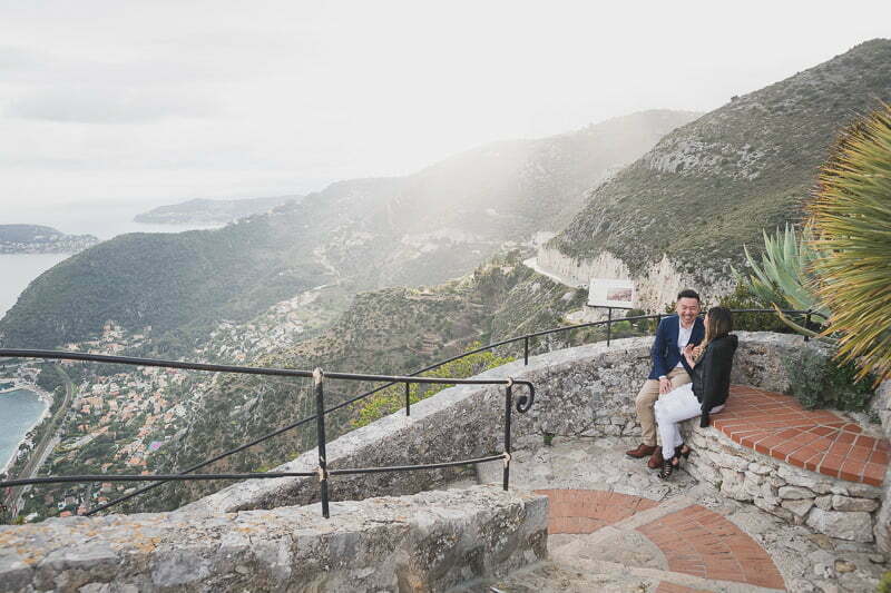 Asian Wedding Proposal French Riviera Eze Chateau Eza 38