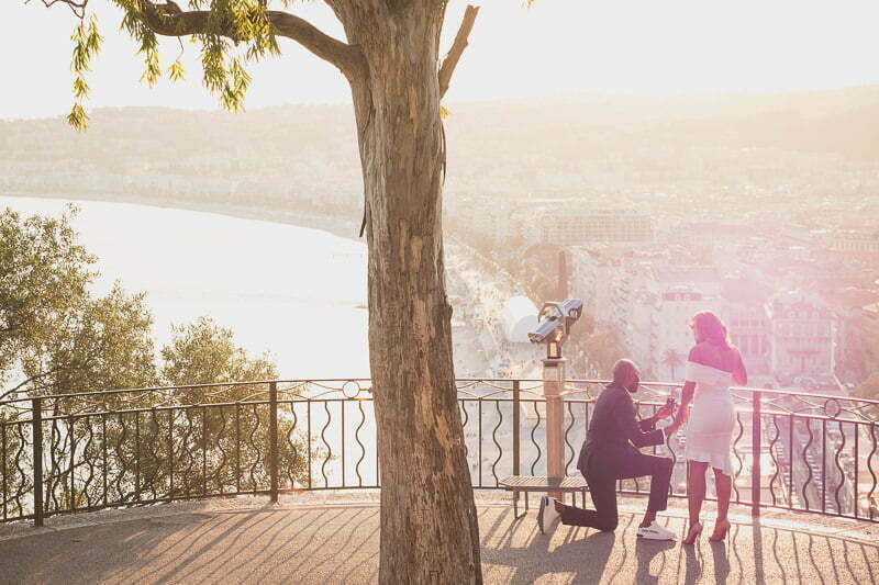 English Nigerian wedding proposal French Riviera Morocco 44