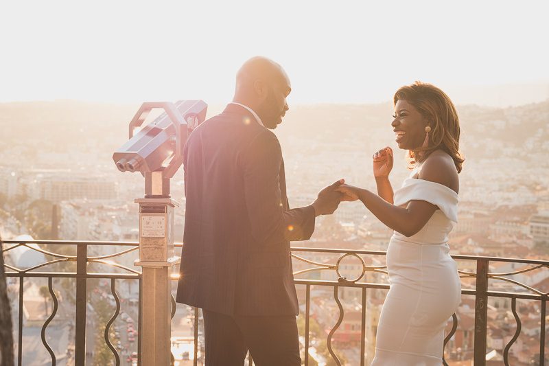 English Nigerian wedding proposal French Riviera Morocco 67