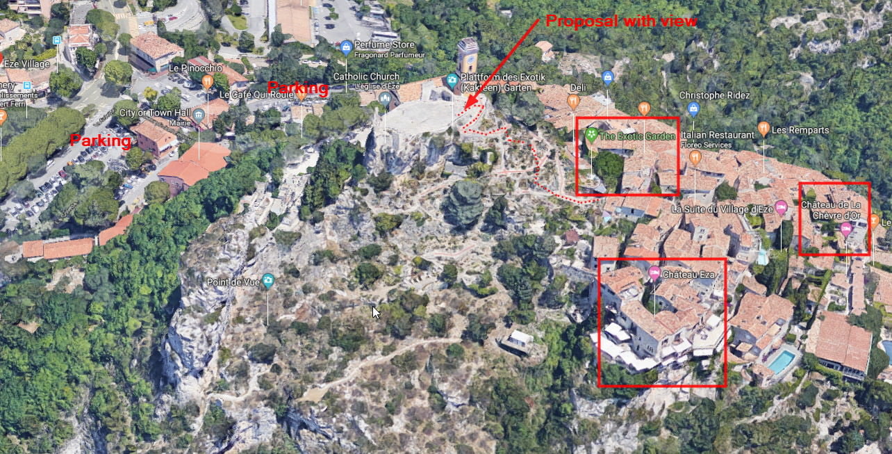 Eze Wedding Proposal Exotic Garden