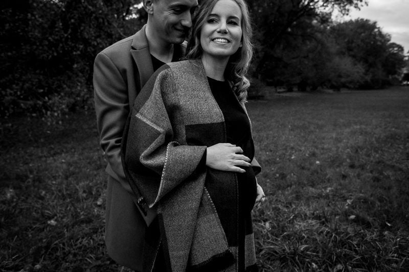 French Riviera Fall Babymoon, Maternity brown and yellow pictures 