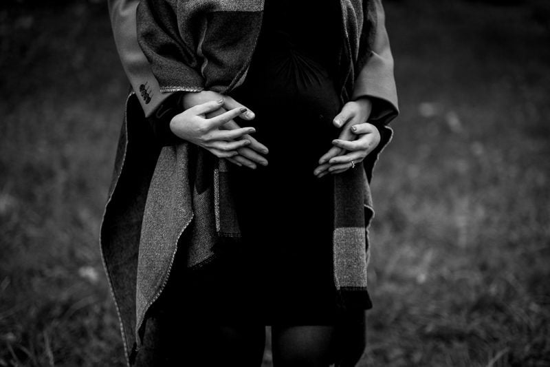 French Riviera Fall Babymoon, Maternity brown and yellow pictures 