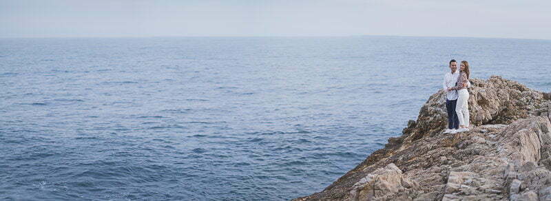 French Riviera Seaside wedding proposal