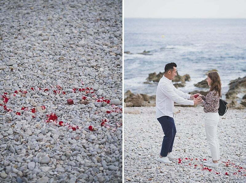 French Riviera Seaside wedding proposal 1012