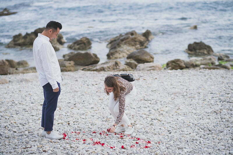 French Riviera Seaside wedding proposal 1023