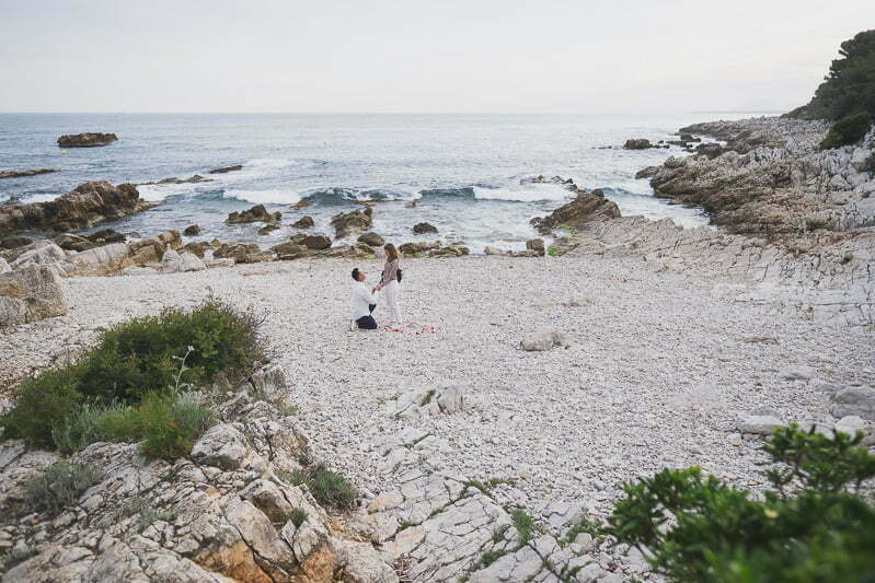 French Riviera Seaside wedding proposal 1047