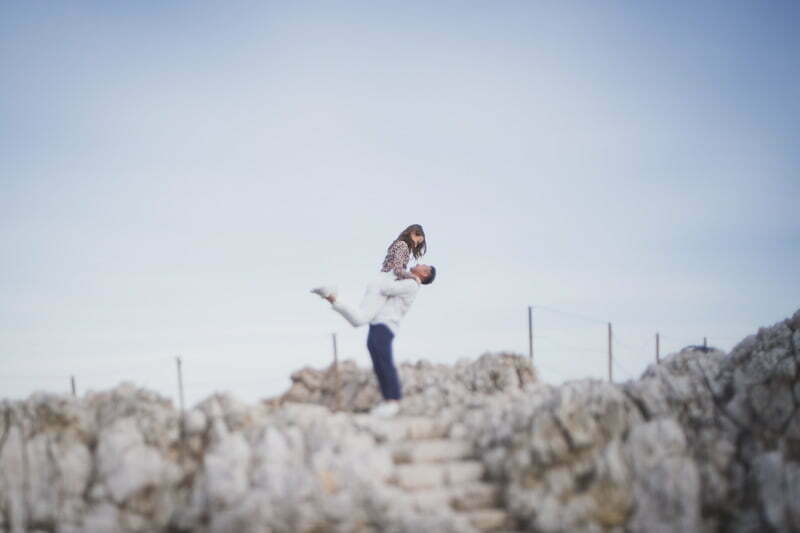 French Riviera Seaside wedding proposal 1085