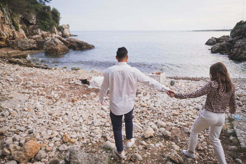 French Riviera Seaside wedding proposal 1156
