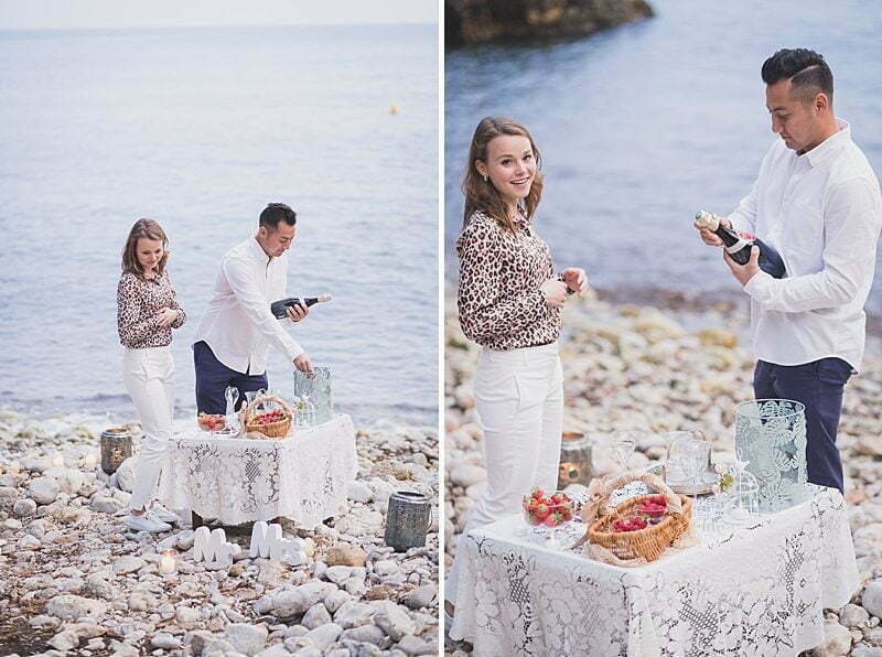 French Riviera Seaside wedding proposal 1170