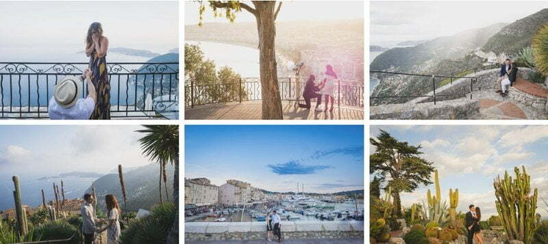 French Riviera Wedding Porposal