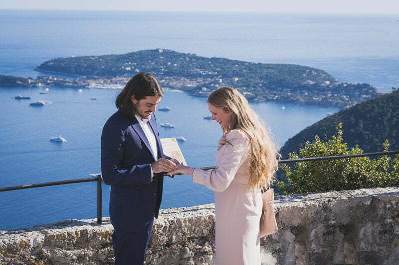 Wedding Proposal Chateau Chevre dOr Eze 1028