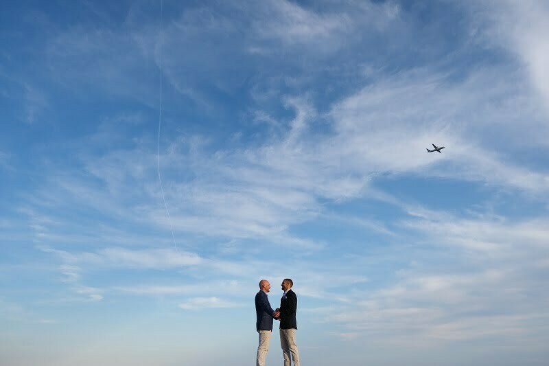 same sex wedding proposal french riviera engaygement
