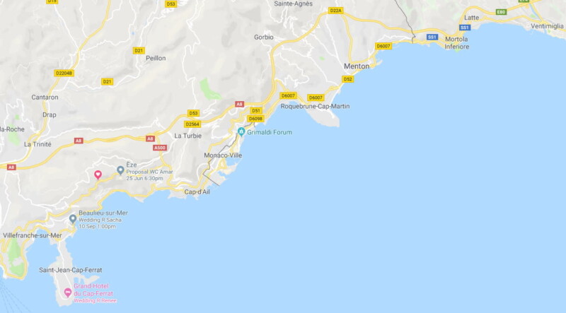 French Riviera beach Wedding 6 beach wedding Saint Jean Cap Ferrat Cap dAill Roquebrune Cap Martin