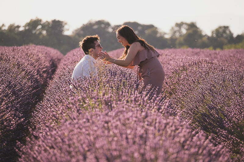 Lavender Wedding porposal Valensole Provence 1009
