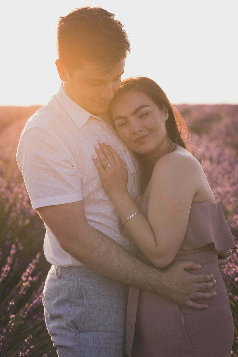 Lavender Wedding porposal Valensole Provence 1037
