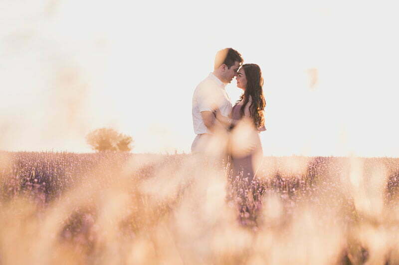 Lavender Wedding porposal Valensole Provence 1070