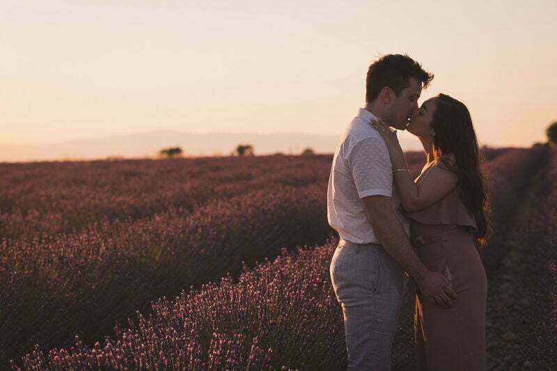 Lavender Wedding porposal Valensole Provence 1082