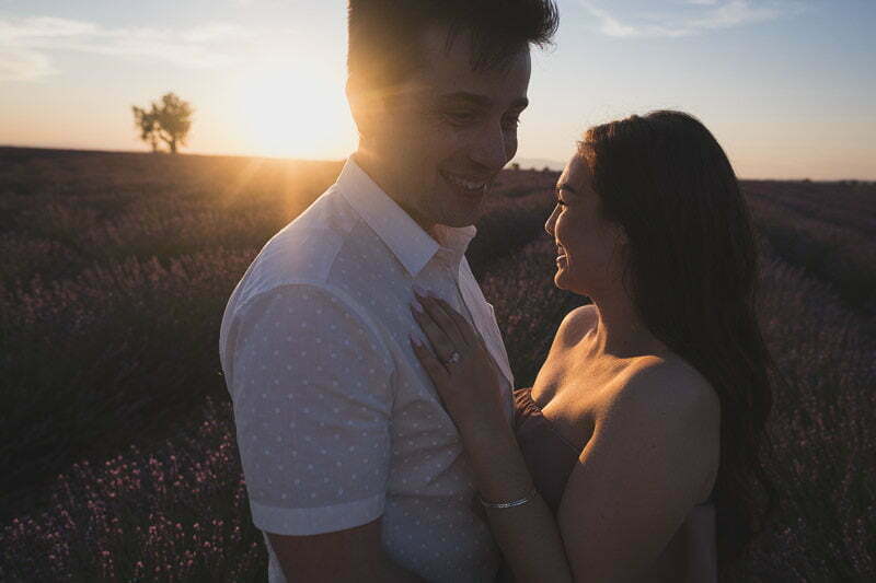 Lavender Wedding porposal Valensole Provence 1084