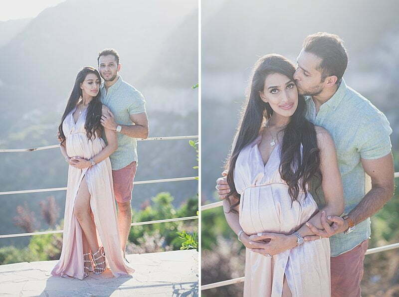 French Riviera Babymoon at Chateau Chevre d'Or. Maternity picture facing the coastline at sunset
Pictures by Wildroses