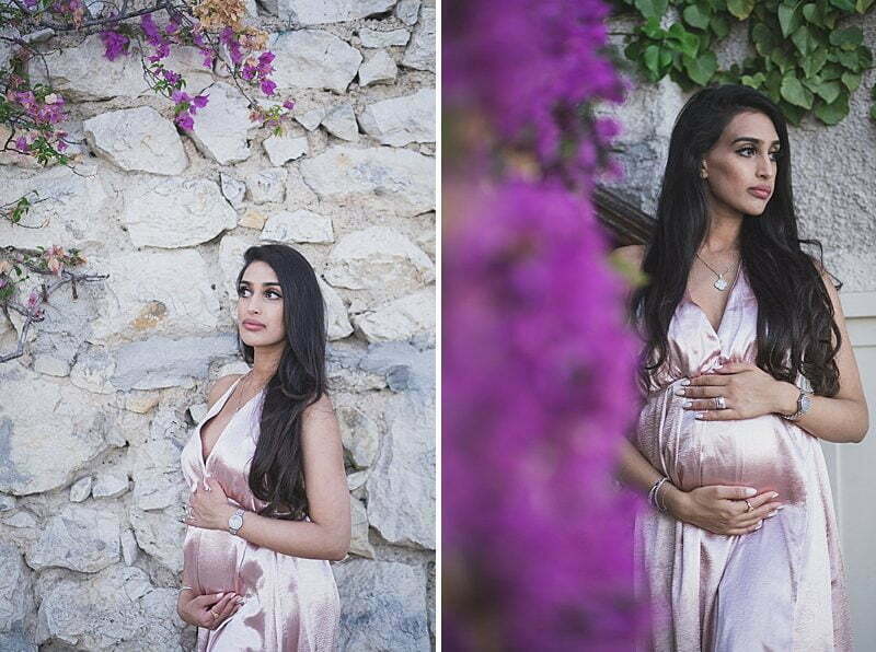 French Riviera Babymoon at Chateau Chevre d'Or. Maternity picture facing the coastline at sunset
Pictures by Wildroses