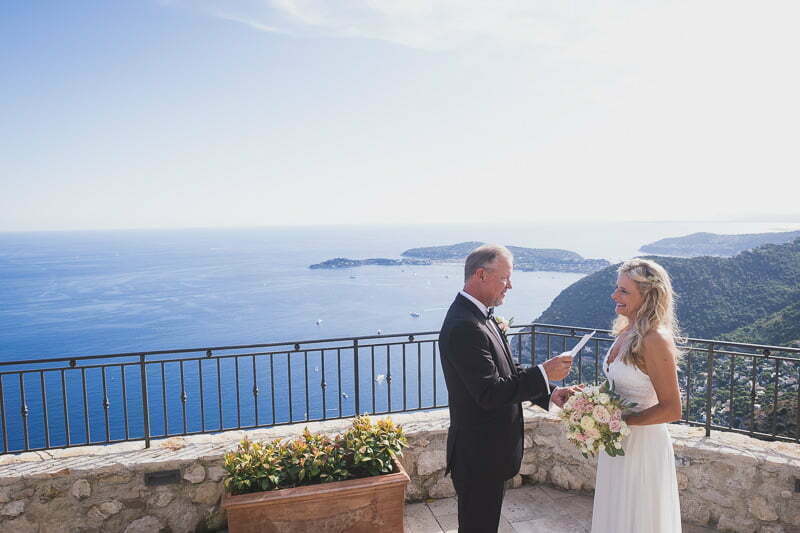 Intiamte Elopement Wedding Chateau Eza Eze 1037