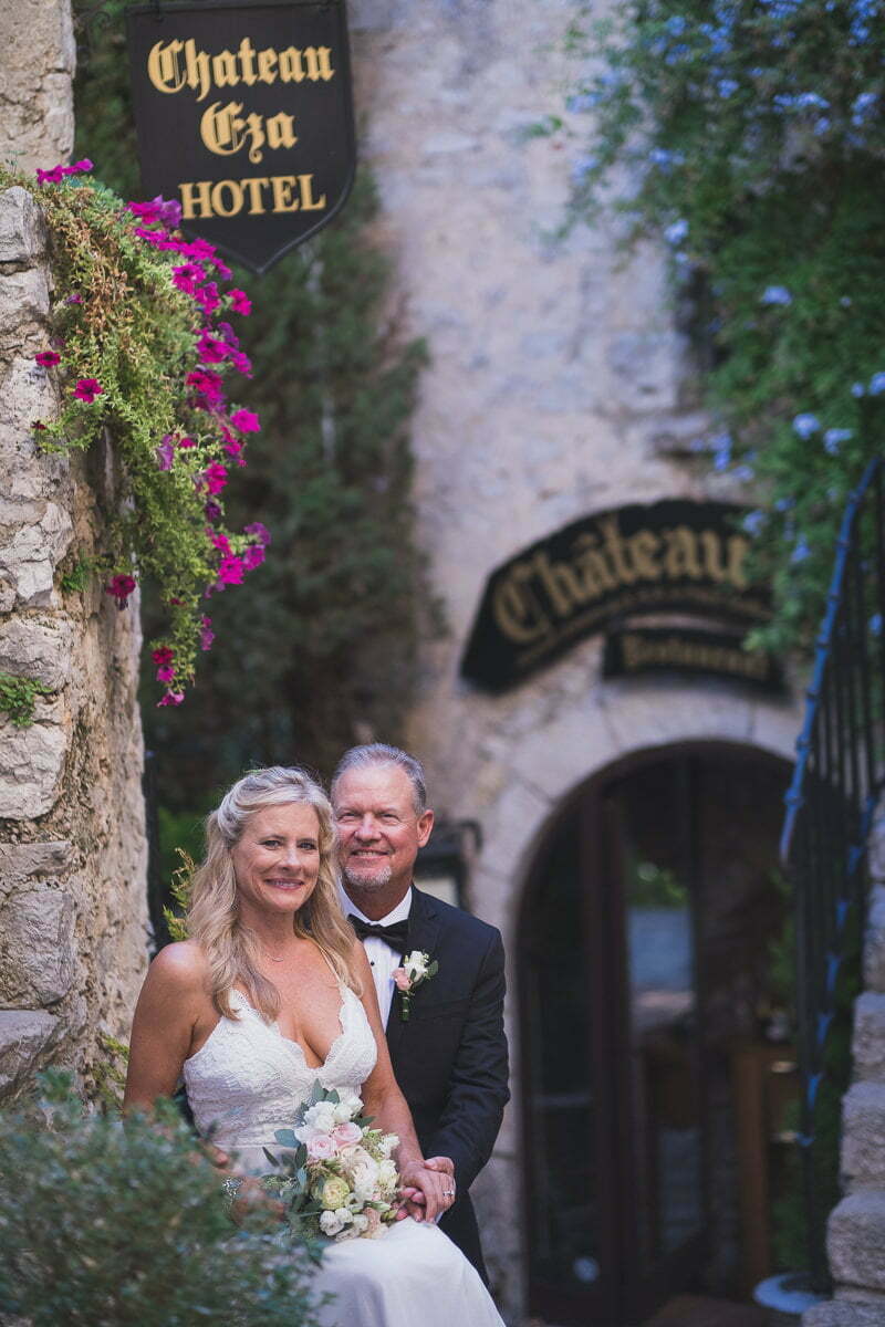 Intiamte Elopement Wedding Chateau Eza Eze 1140