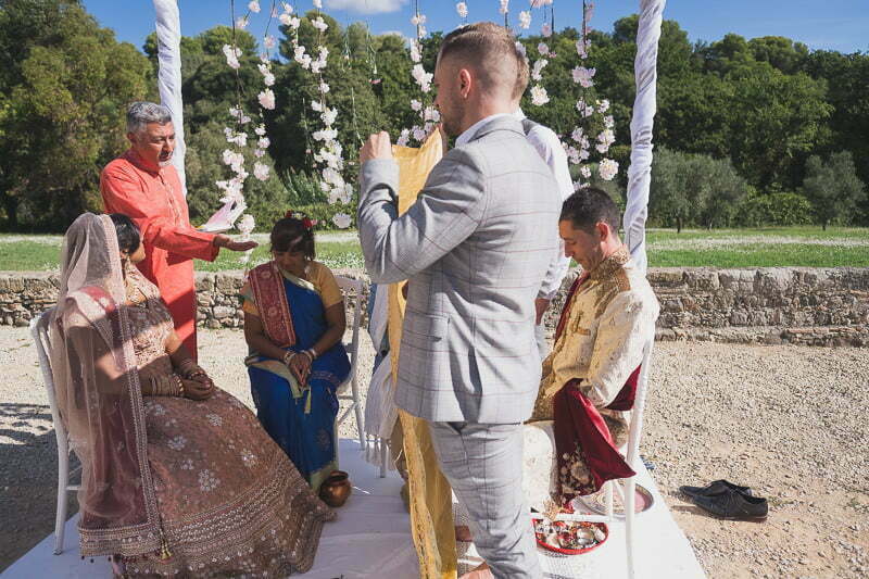 French-Indian wedding at Chateau Vaugrenier 21 French Riviera Indian Wedding Chateau Vaugrenier 1272