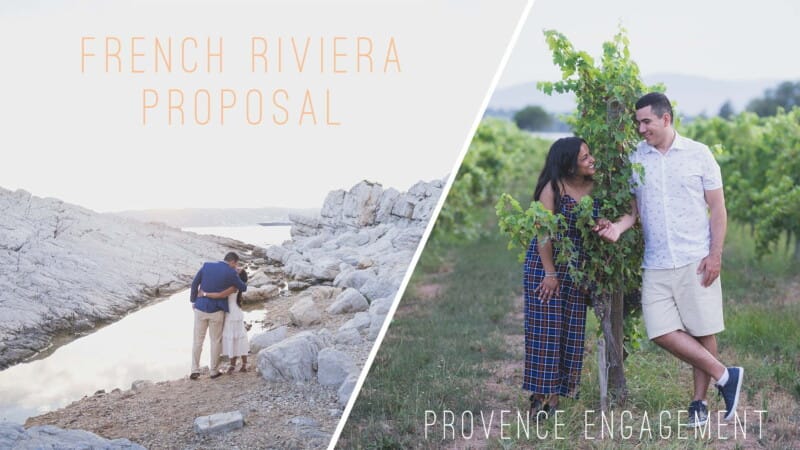French Riviera Proposal Provence Engagement Session