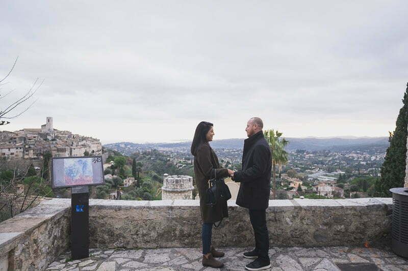 Saint-Paul de vence Winter surprise proposal with picnic
Proposal planner and photographer : WildRoses 