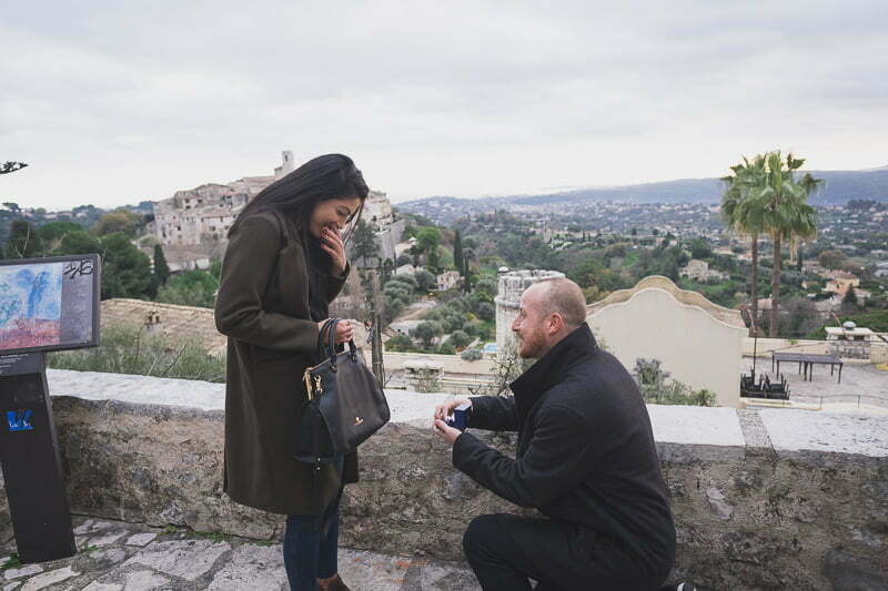 Saint-Paul de vence Winter surprise proposal with picnic
Proposal planner and photographer : WildRoses 