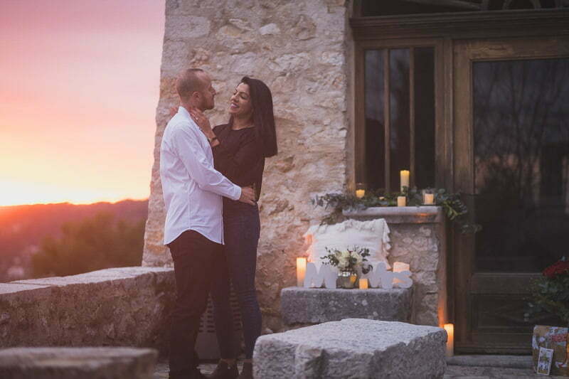 Winter Wedding proposal Saint Paul de Vence 1112