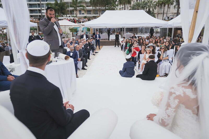 French Riviera Seaside Jewish wedding Cannes 1107