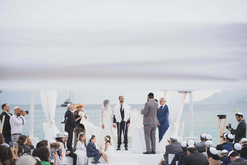 French Riviera Seaside Jewish wedding Cannes 1138