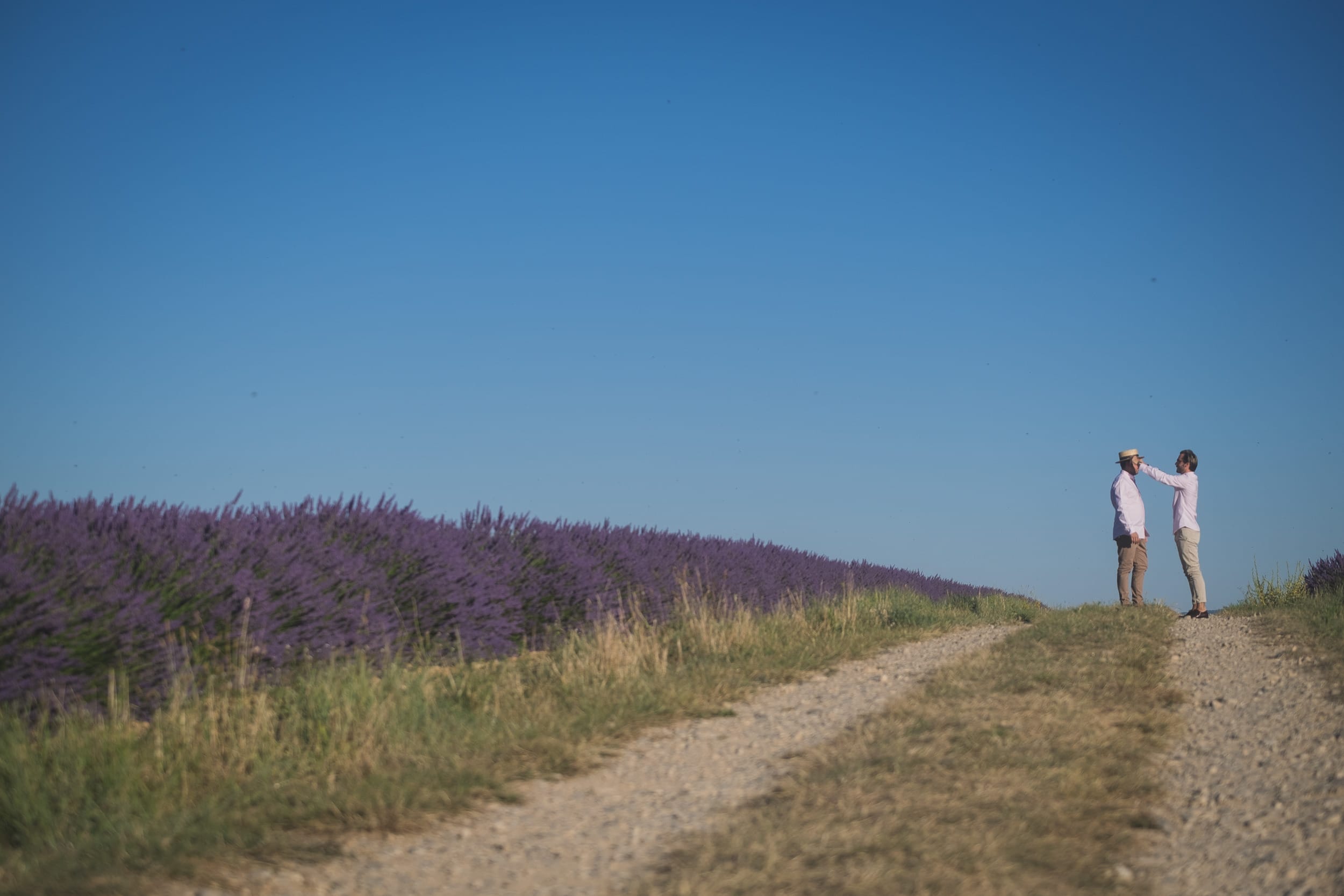 Same sex Lavender gay couple Valensole 2